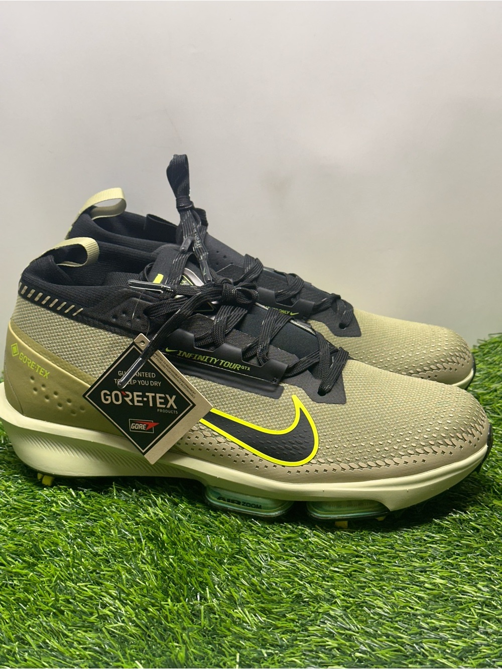 Nike Air Zoom Infinity Tour 2 GTX Golf Shoes Men Olive Green NWT FV4897-300 Sz11